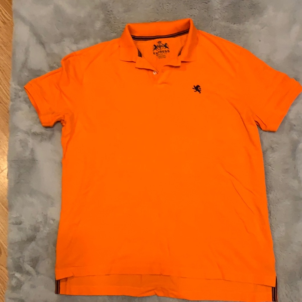 EXPRESS POLO SHIRT SIZE XXL COLOR ORANGE